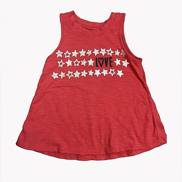 jumping beans Other - Jumping Beans Toddler Girl Short Sleeve A-Line Love Hearts Tank Top. Size 3T